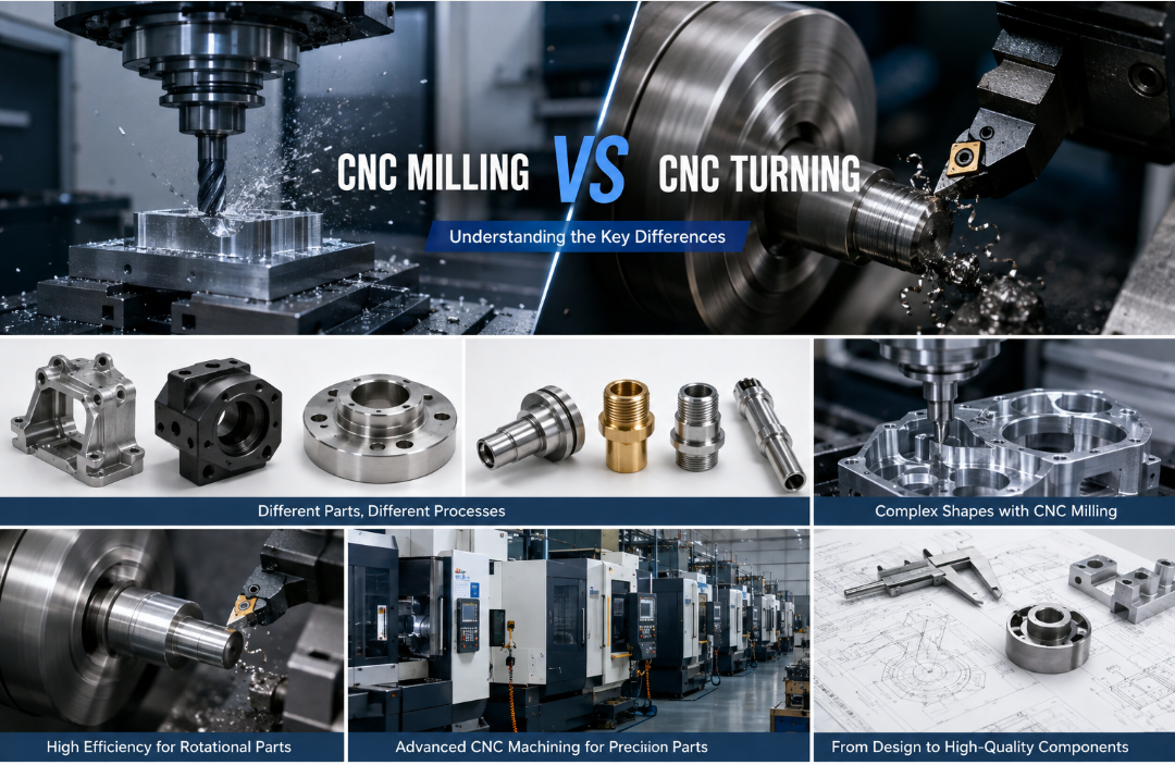 Kakšne so razlike med CNC rezkanjem in CNC struženjem?